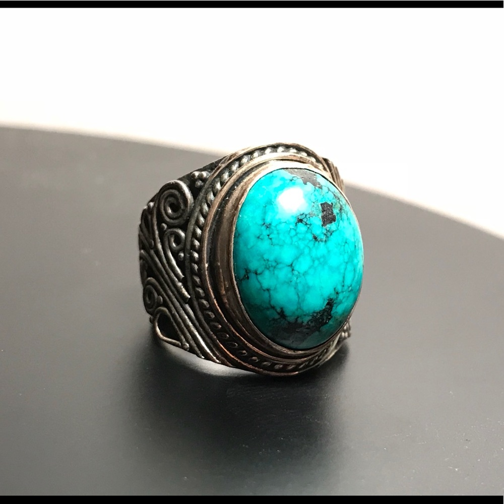 Sterling Silver and Turquoise Ring